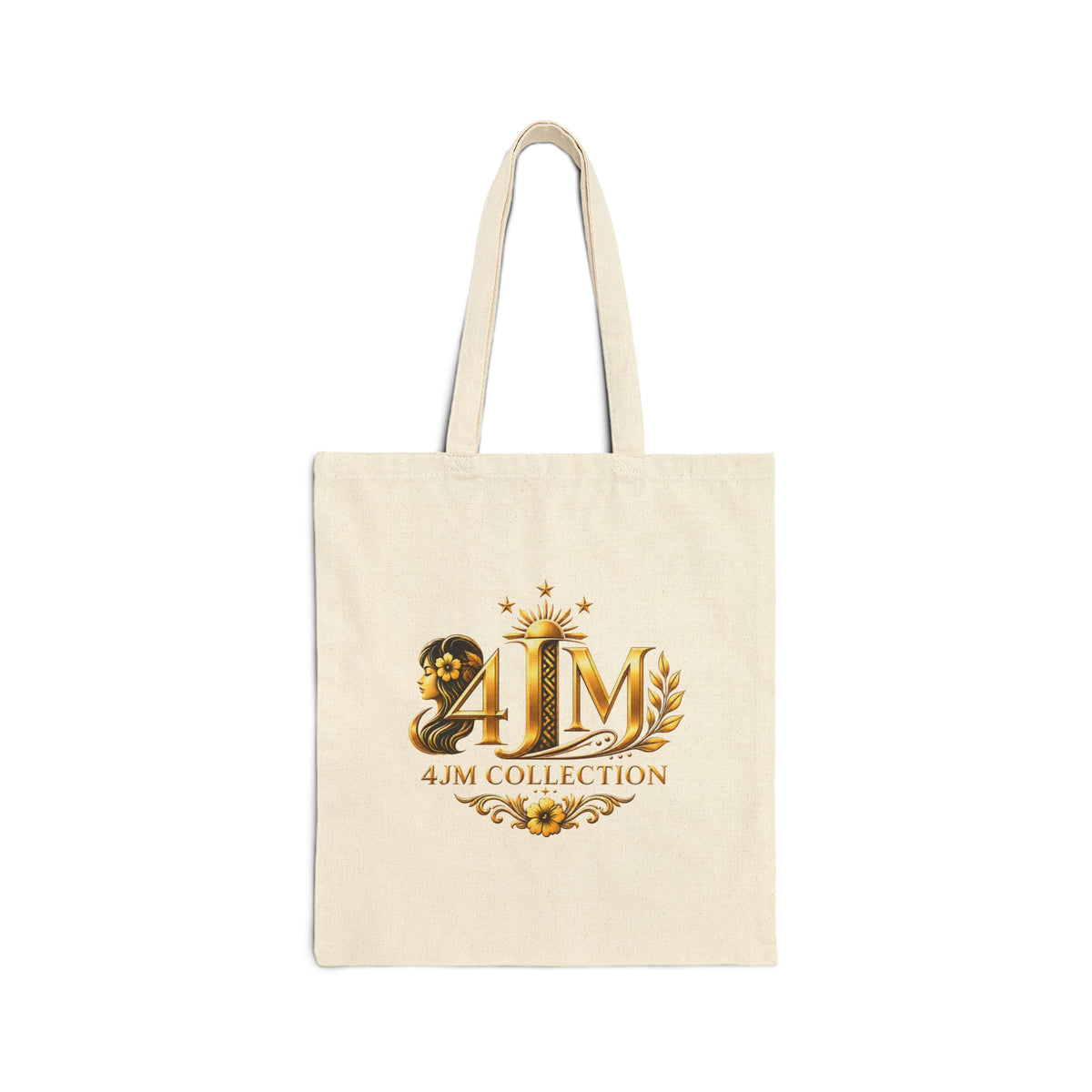 Canvas Tote Bag — 3M Collection Gold Logo Eco Shopper