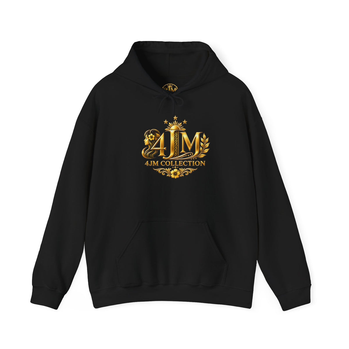 J&M Collection Logo Hoodie — Luxury Floral Monogram Pullover