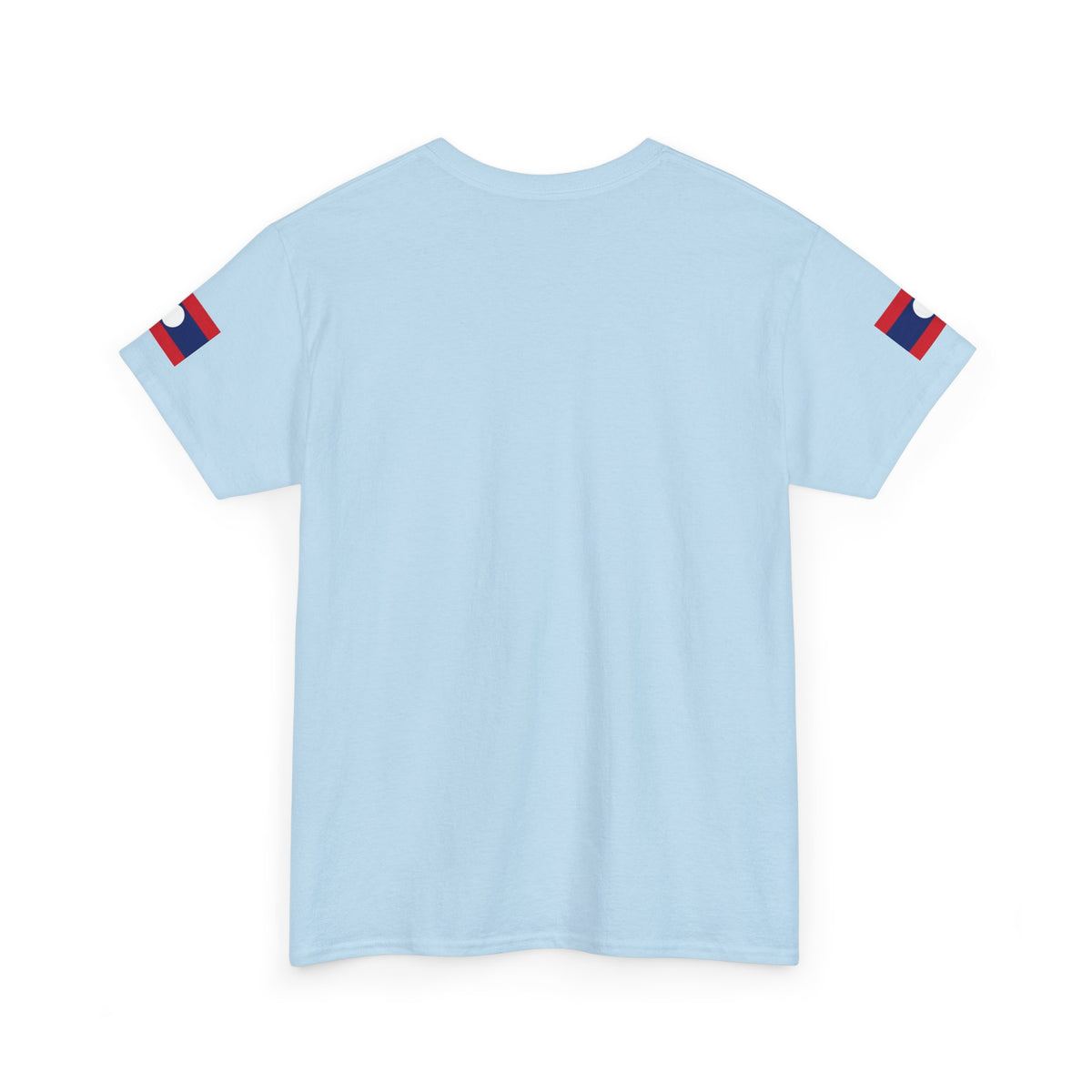 Laos Pride T‑Shirt — Traditional Lao Woman Illustration with Flag & Cultural Icons