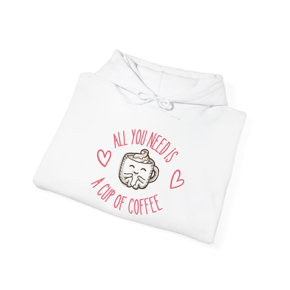 Hoodie — Cute Kawaii Mug "I Love My Coffee" Graphic