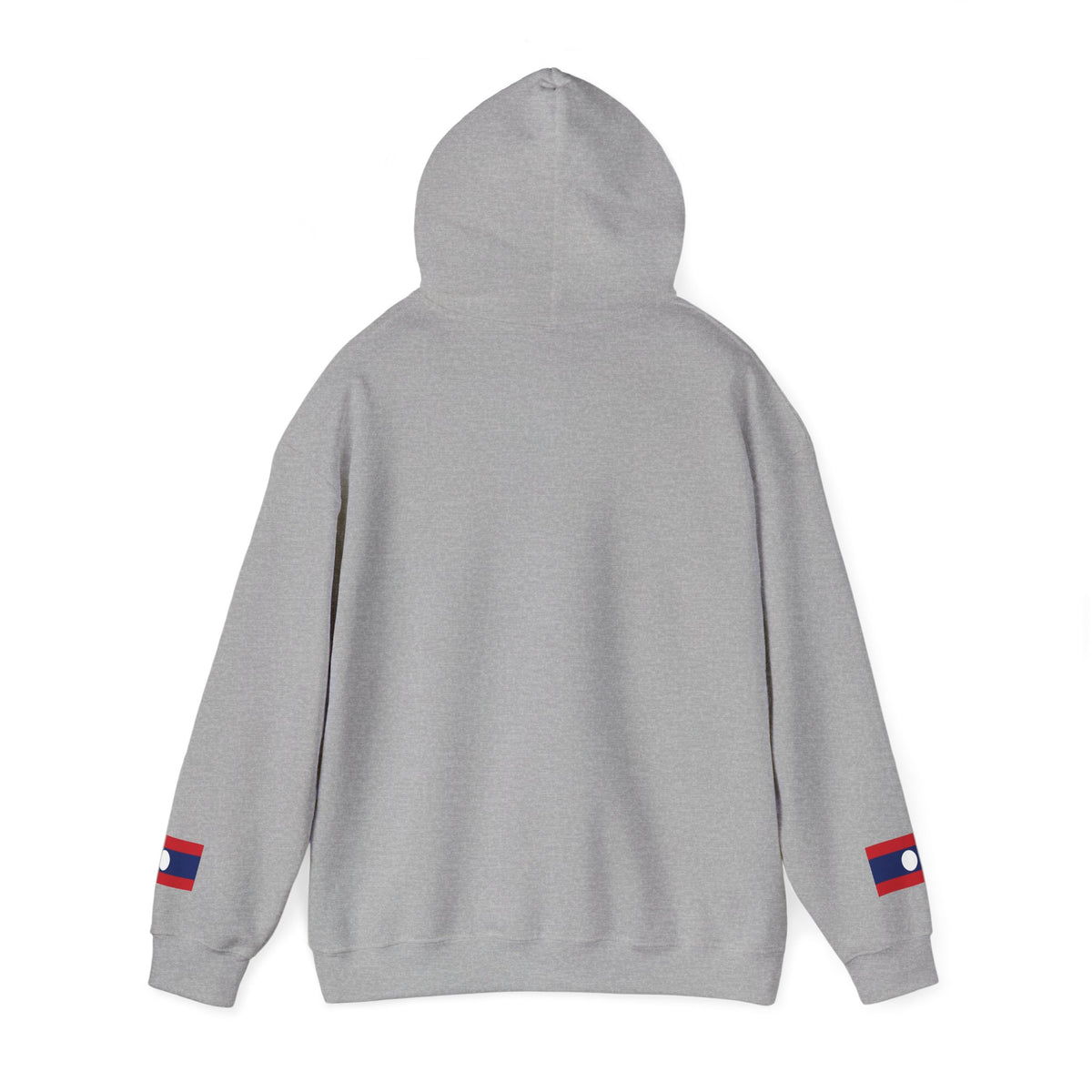 Laos Heartbeat Hoodie — Laos Flag Heart with EKG Design