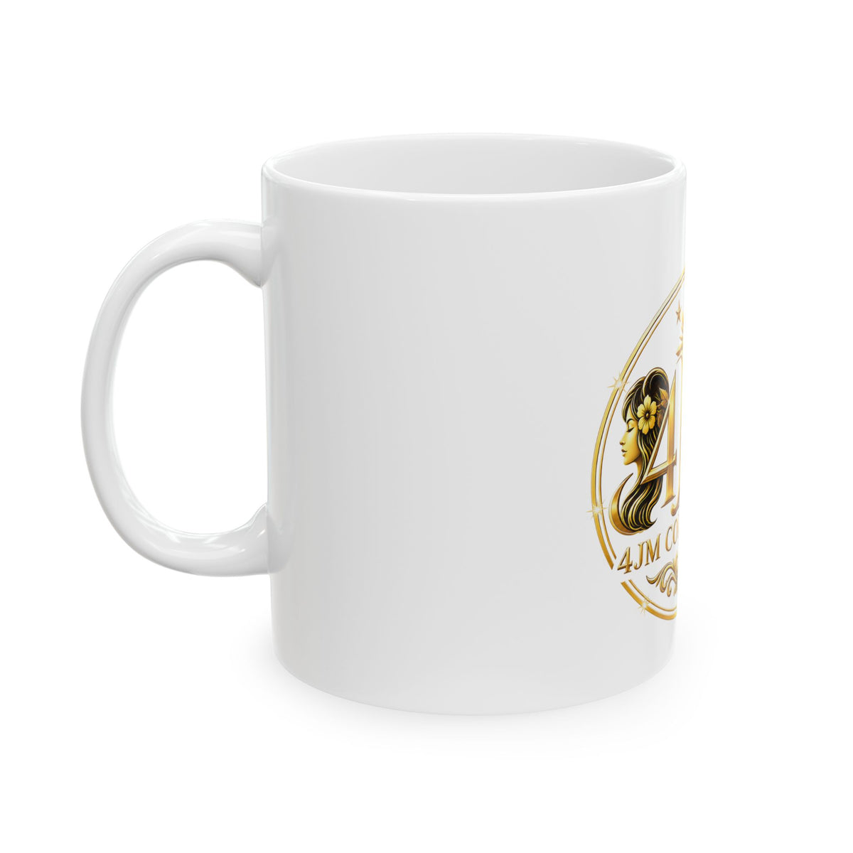 J4M Collection Gold Crest Ceramic Mug (11oz & 15oz)