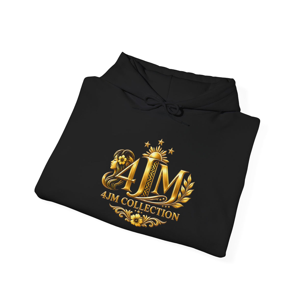 J&M Collection Logo Hoodie — Luxury Floral Monogram Pullover