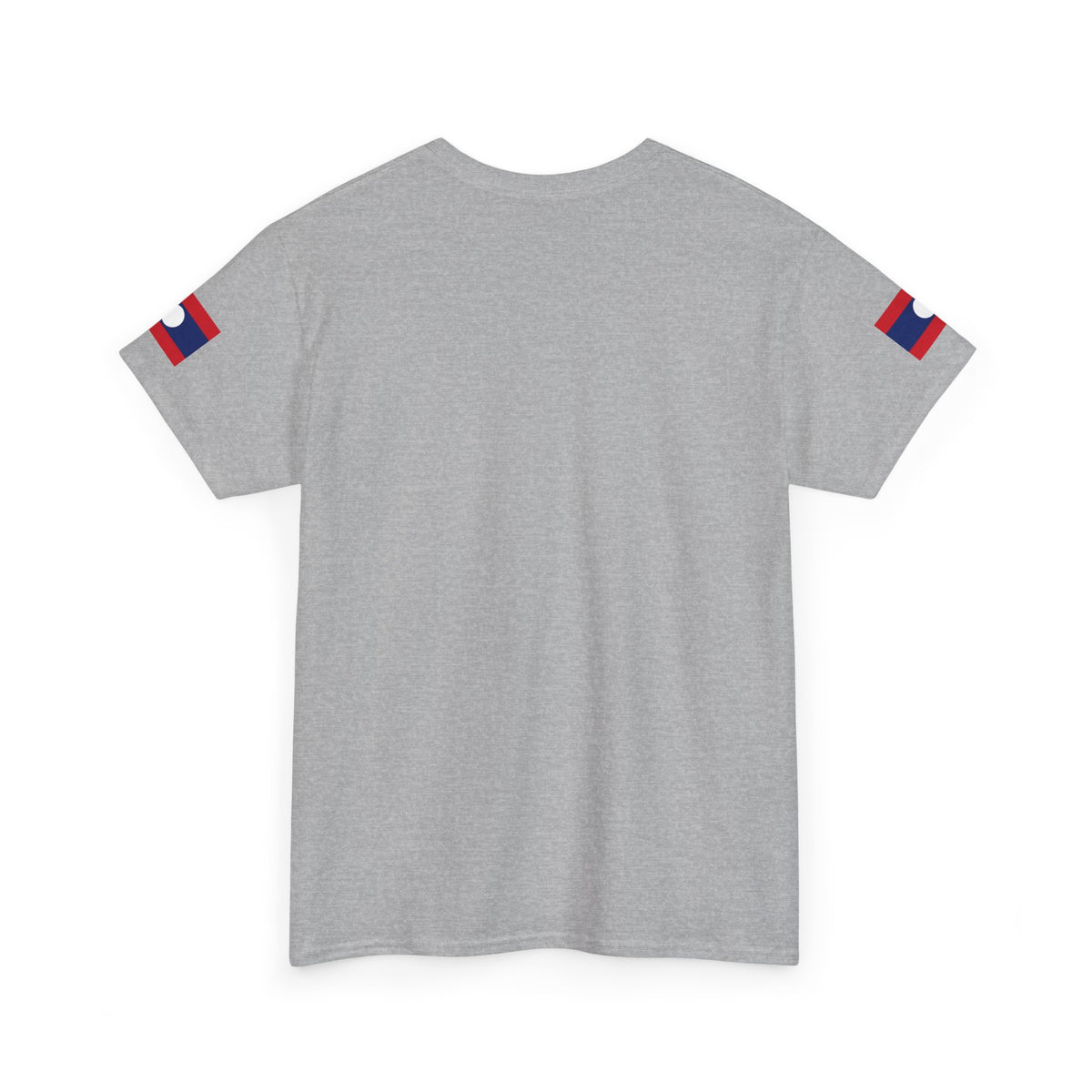 Laos Pride T‑Shirt — Traditional Lao Woman Illustration with Flag & Cultural Icons