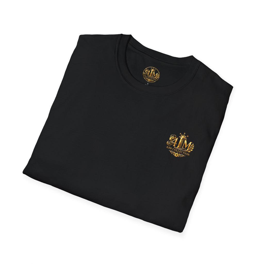 Gold Crest Logo T-Shirt — 4JM Collection Luxury Graphic Tee