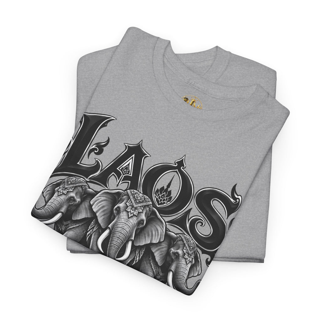 Laos Elephant T-Shirt — Vintage Tribal Elephant Graphic Tee
