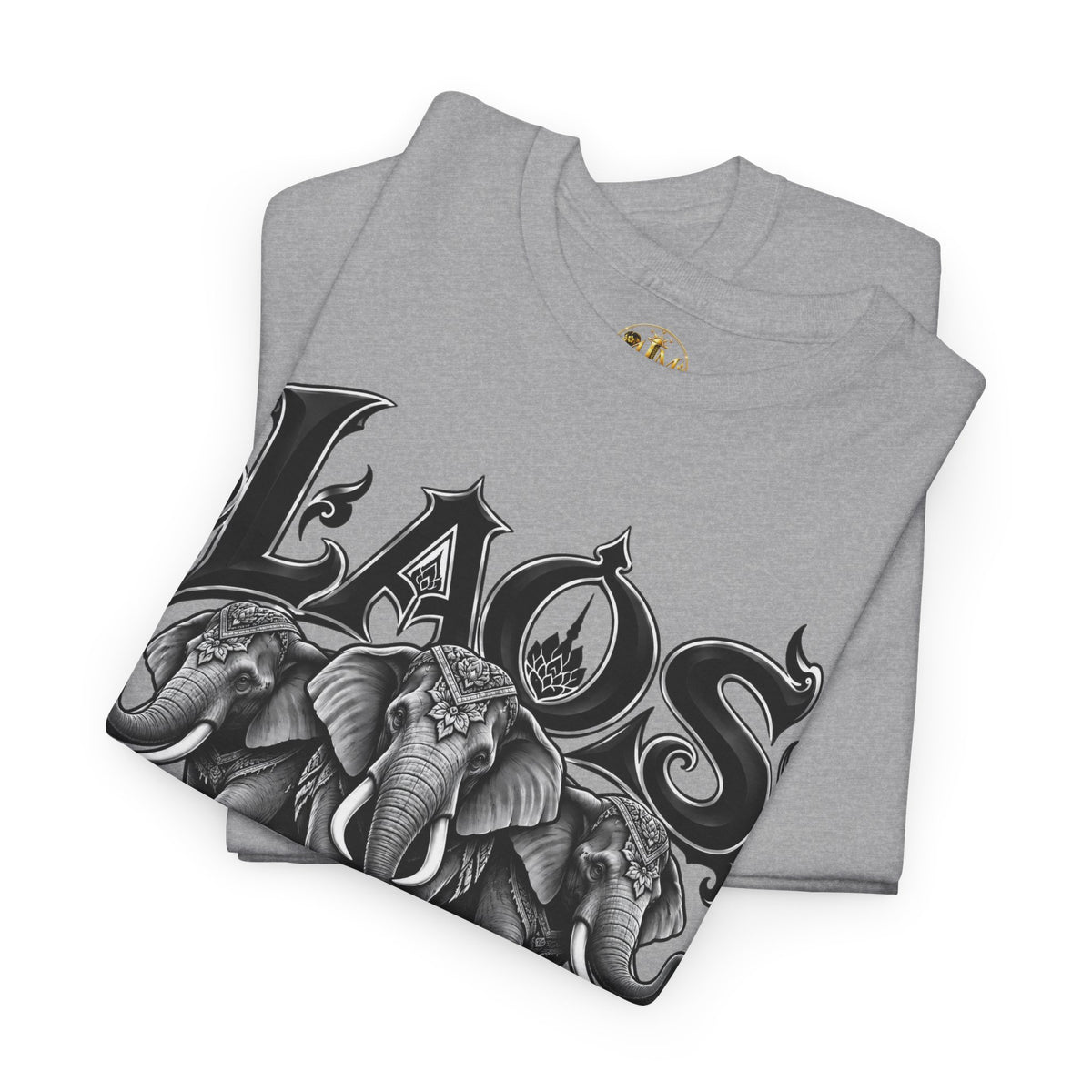 Laos Elephant T-Shirt — Vintage Tribal Elephant Graphic Tee