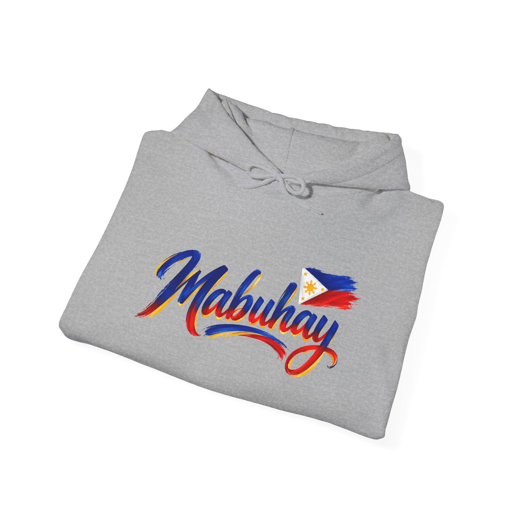 Mabuhay Hoodie – Filipino Pride Hooded Sweatshirt with Philippine Flag Sleeves