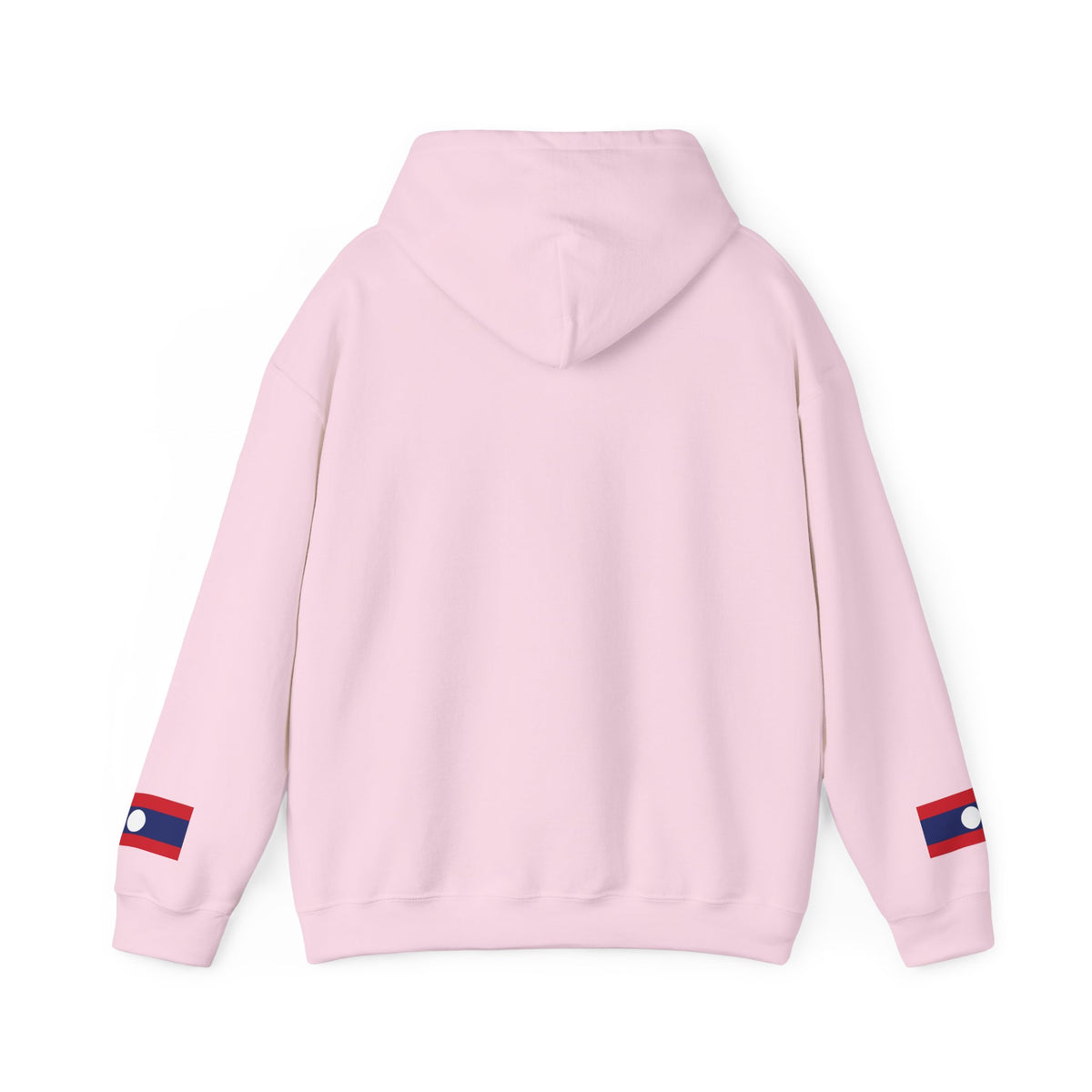Laos Heartbeat Hoodie — Laos Flag Heart with EKG Design