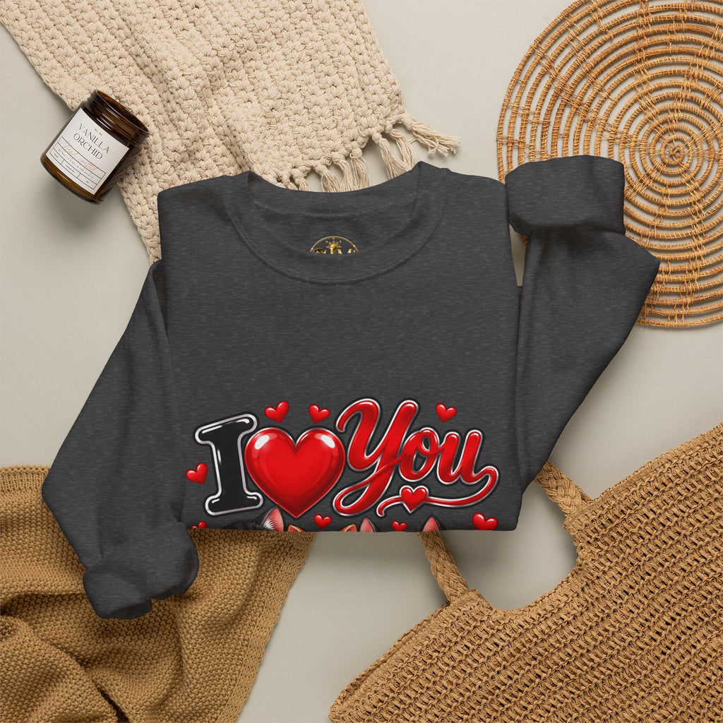 I Love You Kittens Sweatshirt - Cute Cat Crewneck for Cat Lovers, Valentine’s Gift