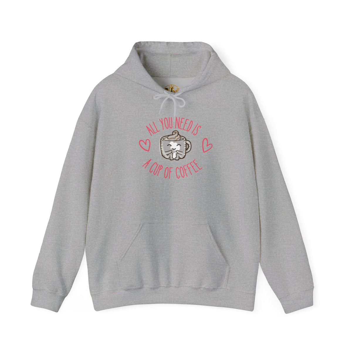 Hoodie — Cute Kawaii Mug "I Love My Coffee" Graphic