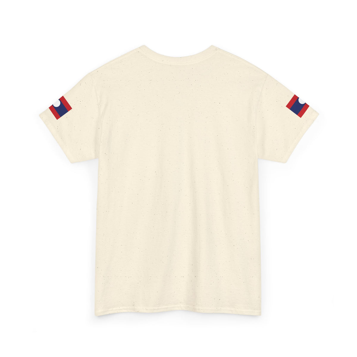 Laos Pride T‑Shirt — Traditional Lao Woman Illustration with Flag & Cultural Icons