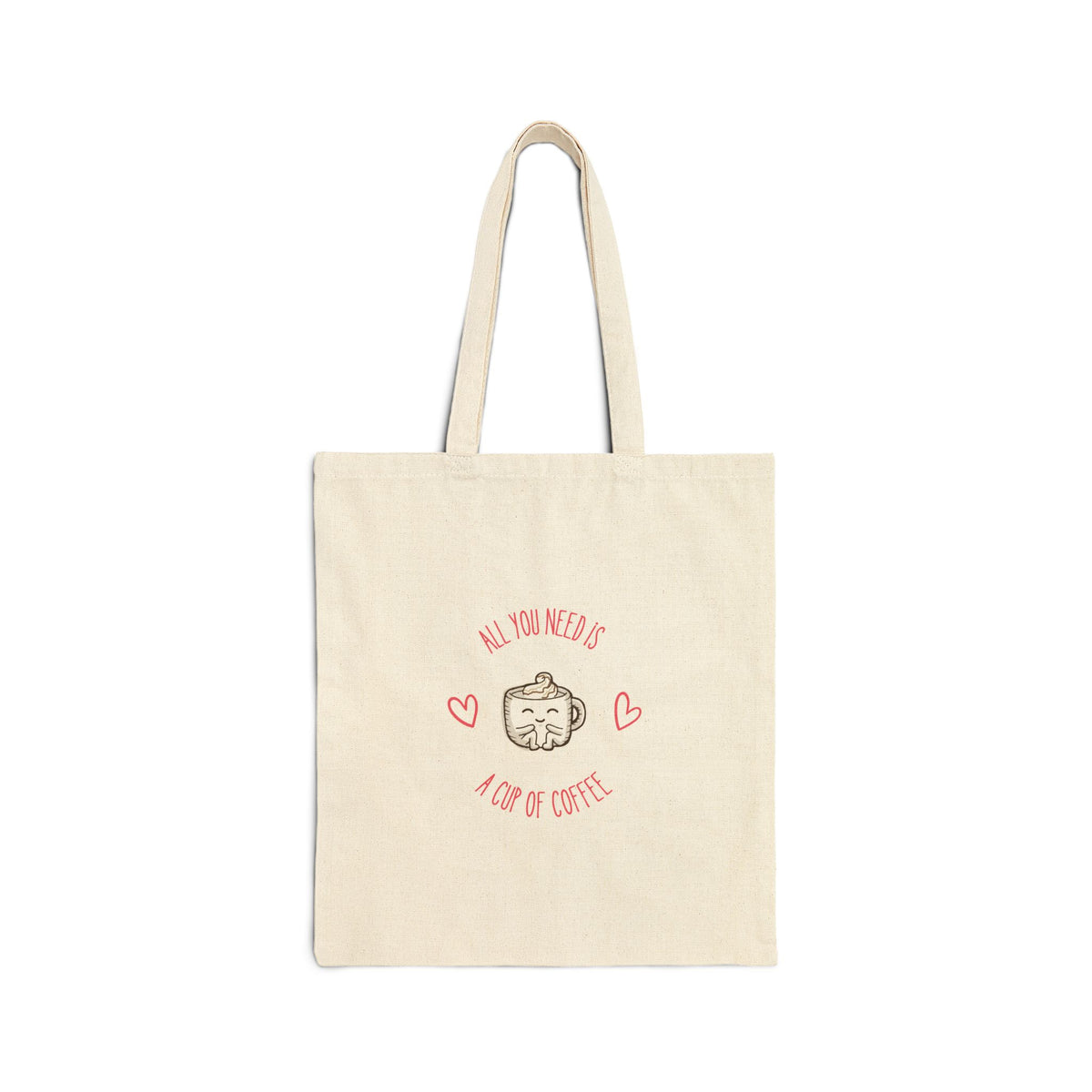 Copy of Tote Bag — 'All You Need Is A Lot Of Coffee' Cute Cat Coffee Canvas Tote